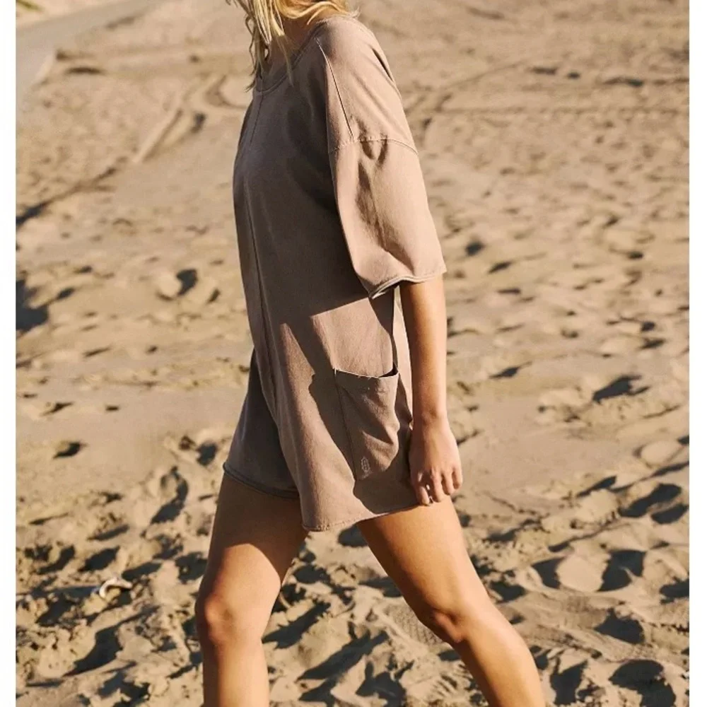 Free People NWT Free People Movement Hot Shot Tee Romper Small